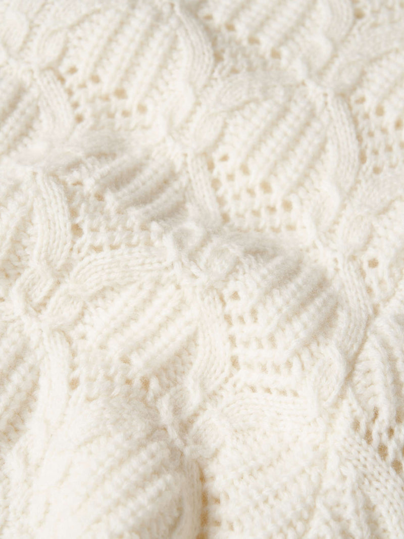 Casaco Tricotado com Botões Dourados