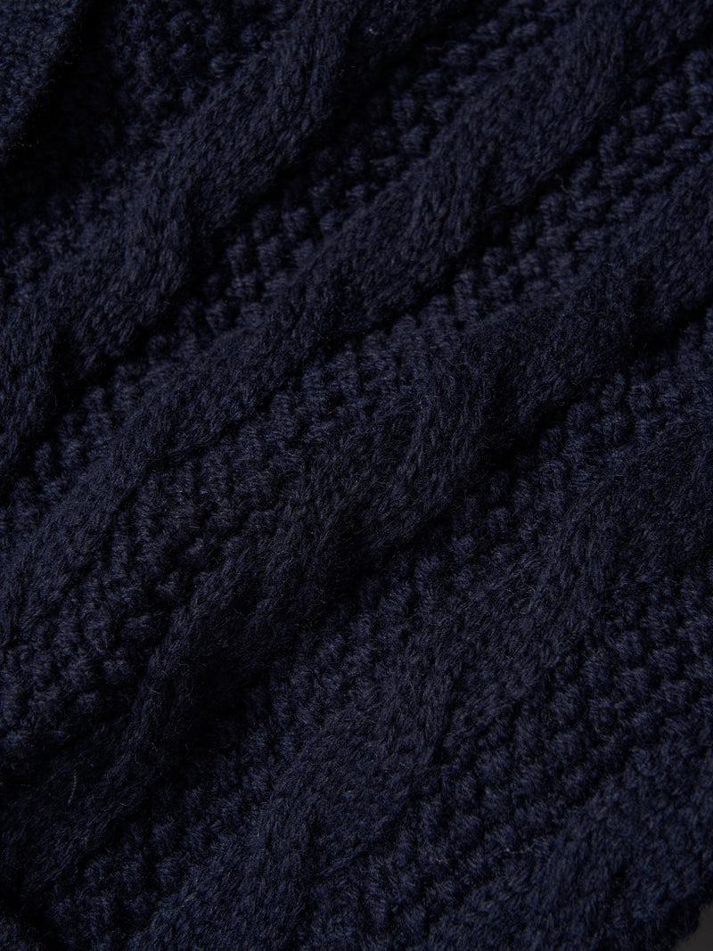 Casaco malha entrançada