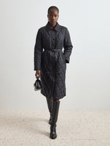 Blusão acolchoado com cinto