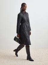 Blusão acolchoado com cinto