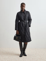 Blusão acolchoado com cinto