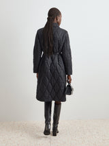 Blusão acolchoado com cinto