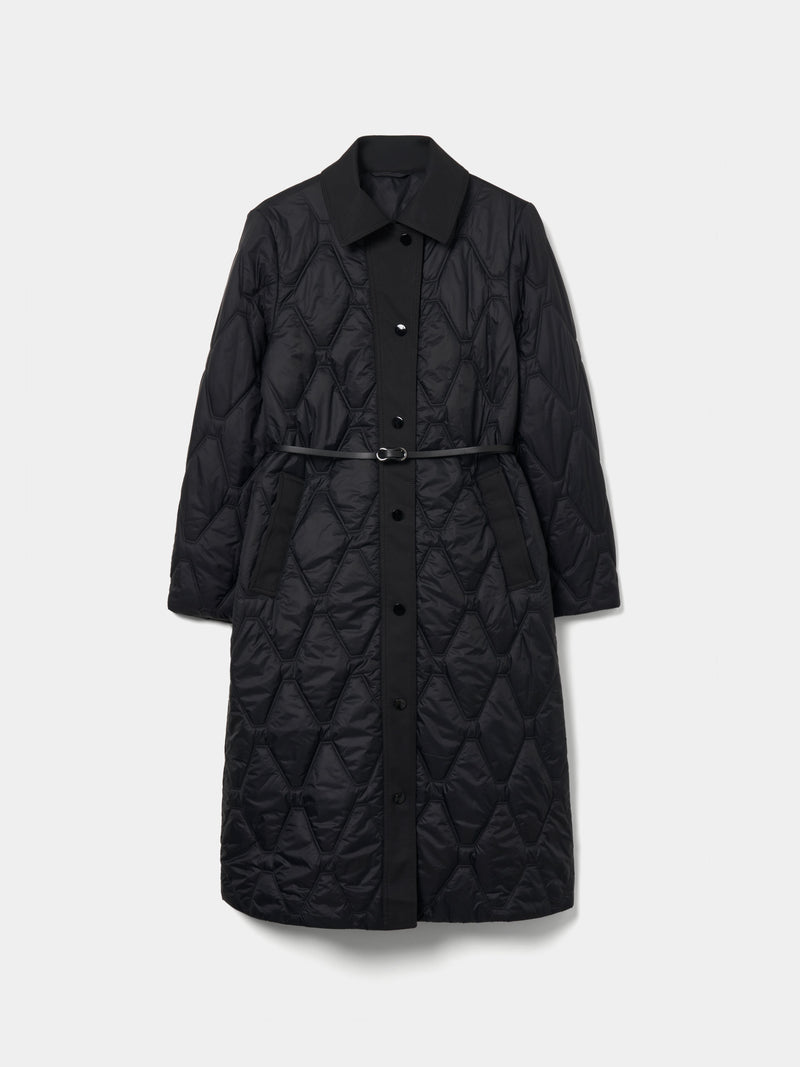 Blusão acolchoado com cinto