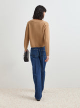 Calças de ganga regular fit em algodão