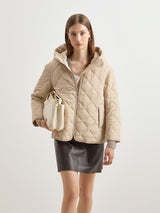 Blusão acolchoado com capuz