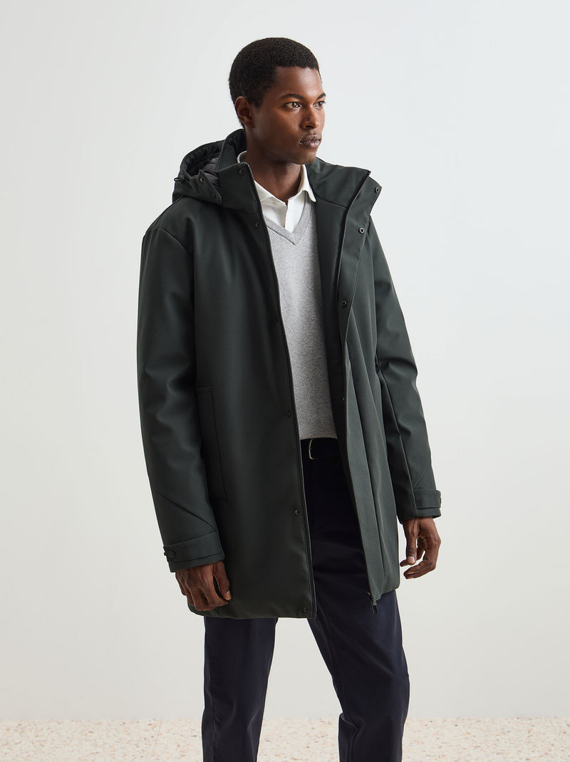 Parka acolchoada com capuz