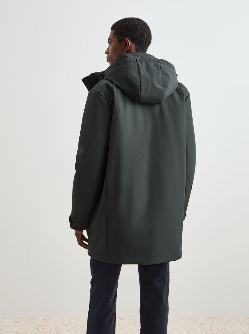 Parka acolchoada com capuz