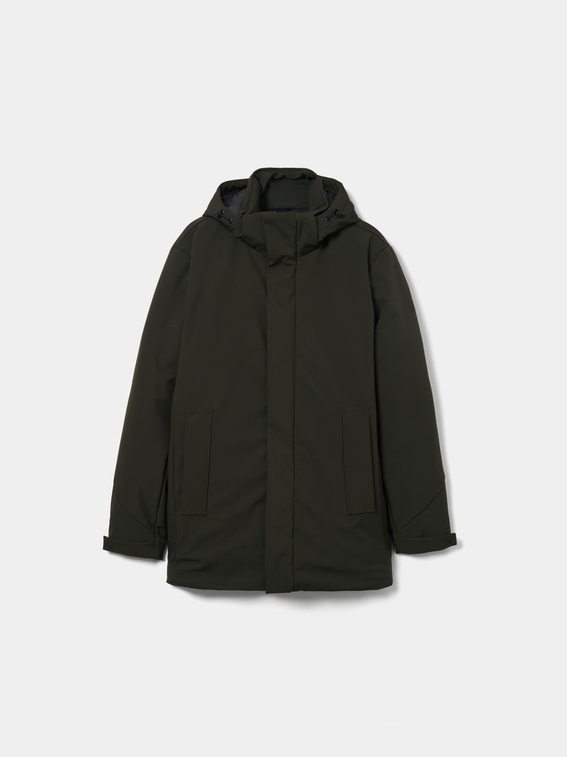 Parka acolchoada com capuz