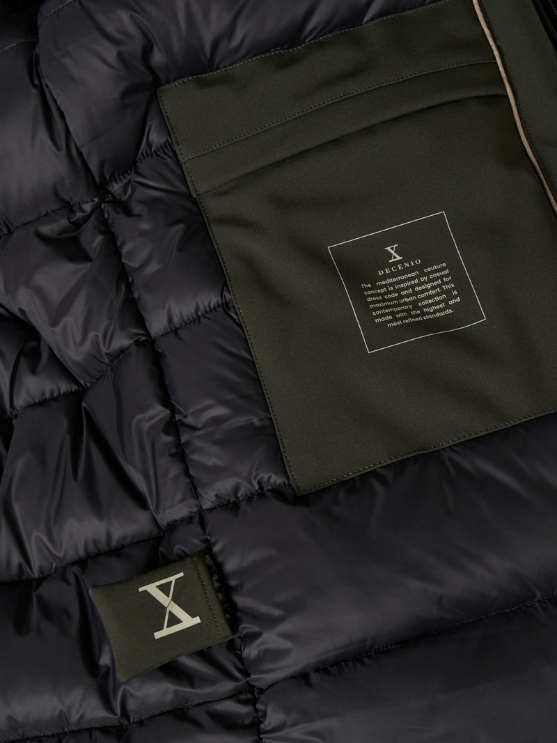 Parka acolchoada com capuz