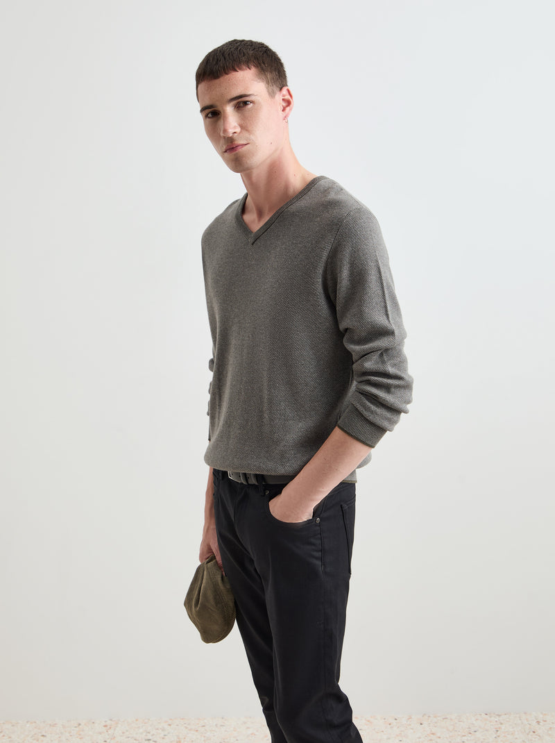 Pullover algodão e lã