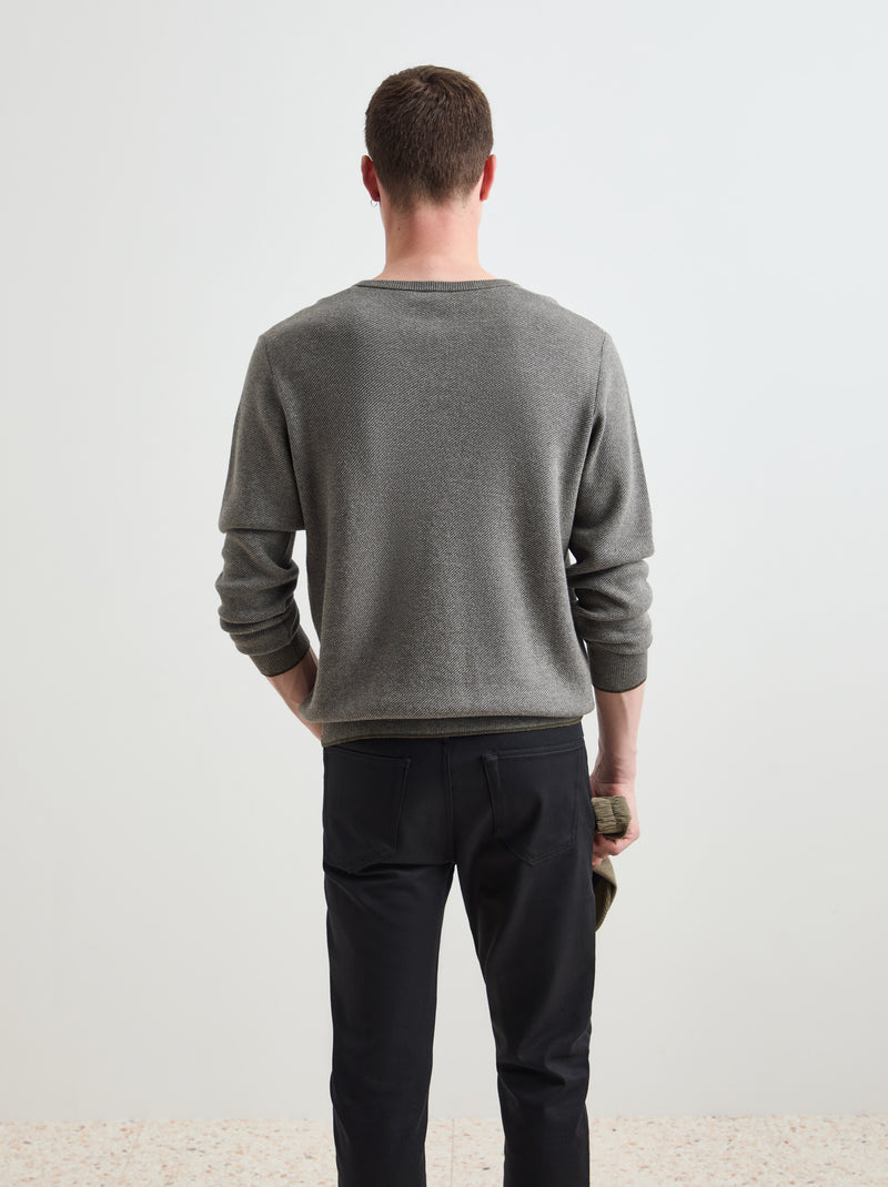 Pullover algodão e lã