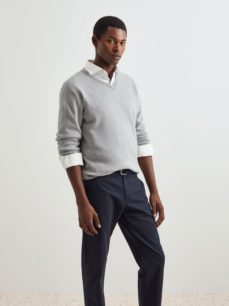 Pullover algodão e lã