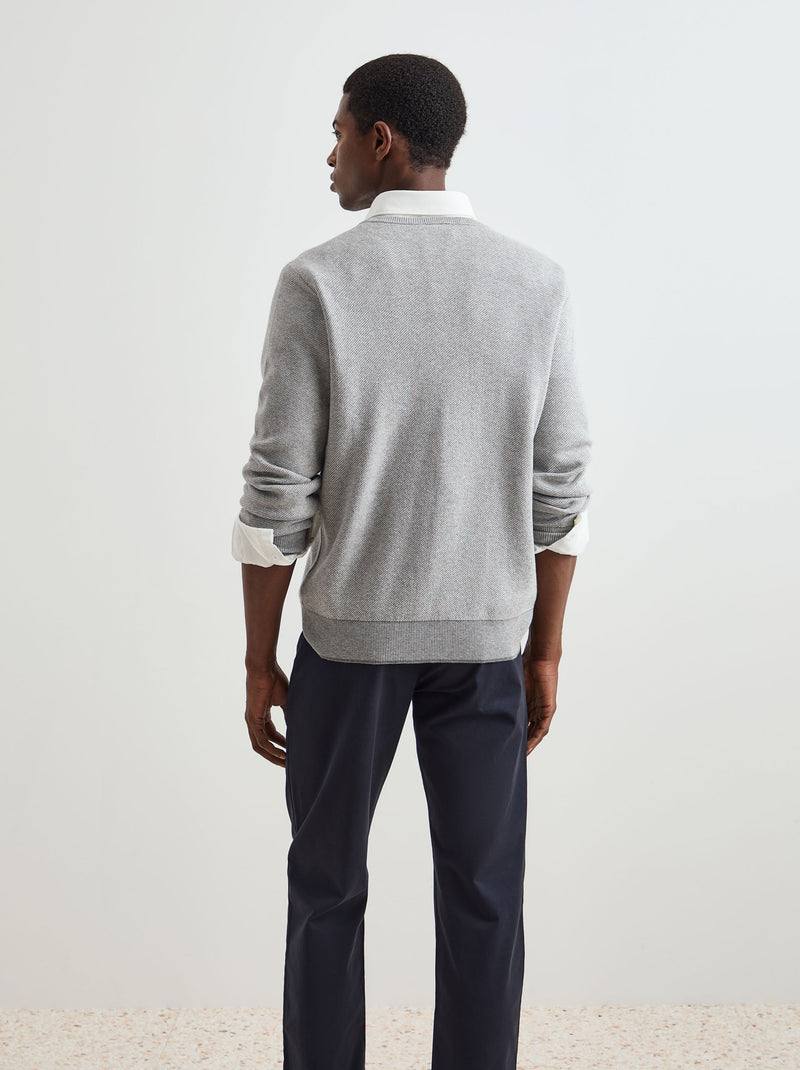 Pullover algodão e lã