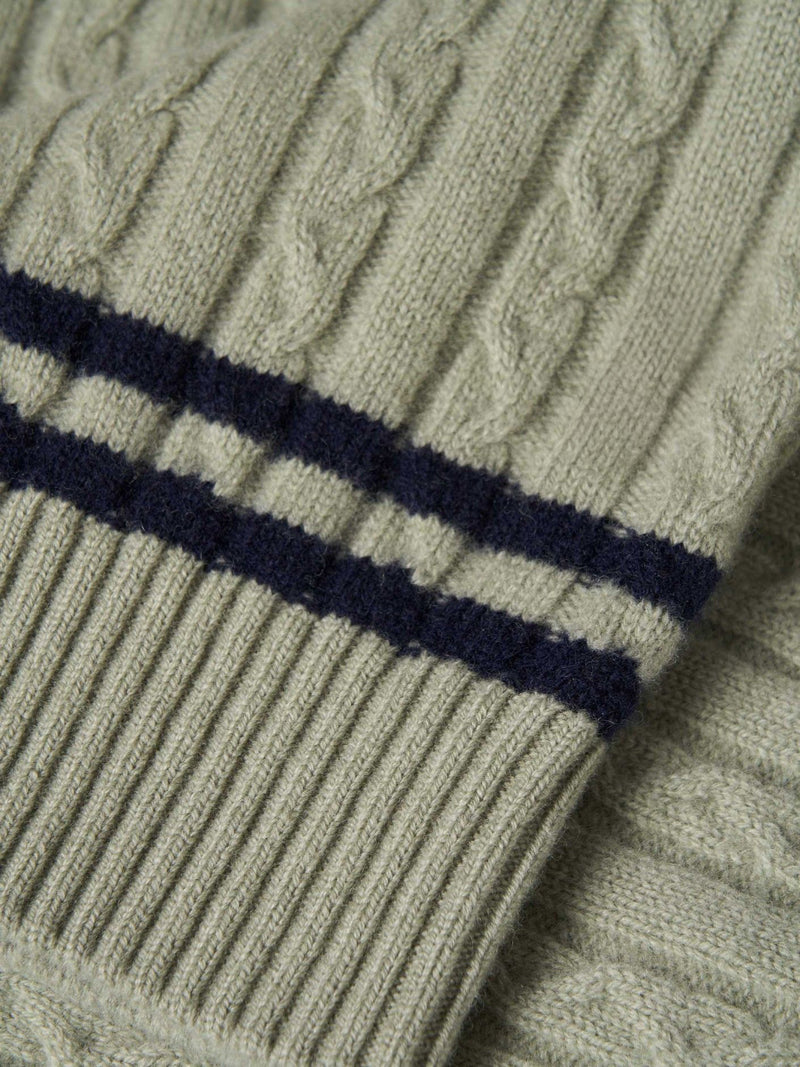 Camisola de malha tricotada com lã