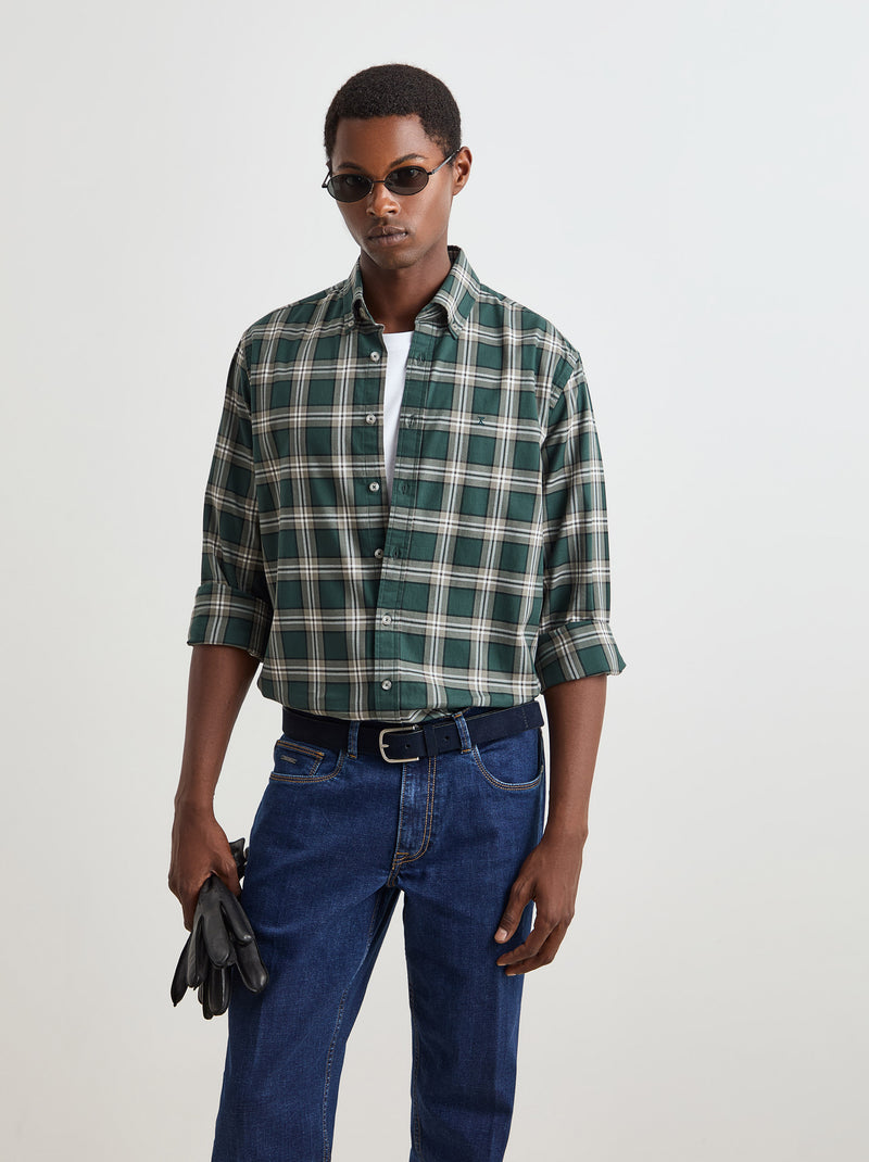 Camisa Regular Fit aos Quadrados