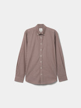 Camisa de algodão às riscas regular fit