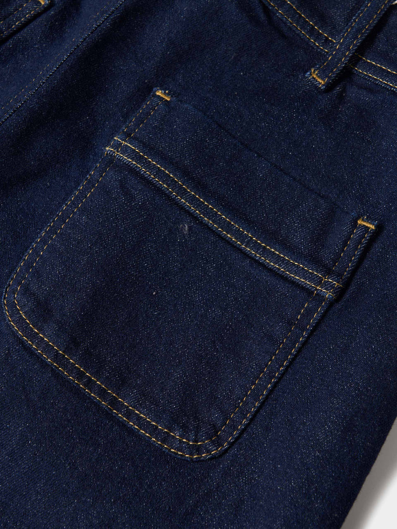Calças denim wide leg