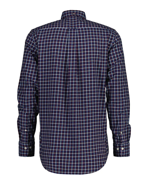 Camisa em sarja gingham regular fit