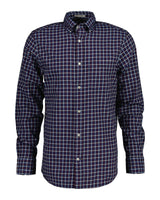 Camisa em sarja gingham regular fit