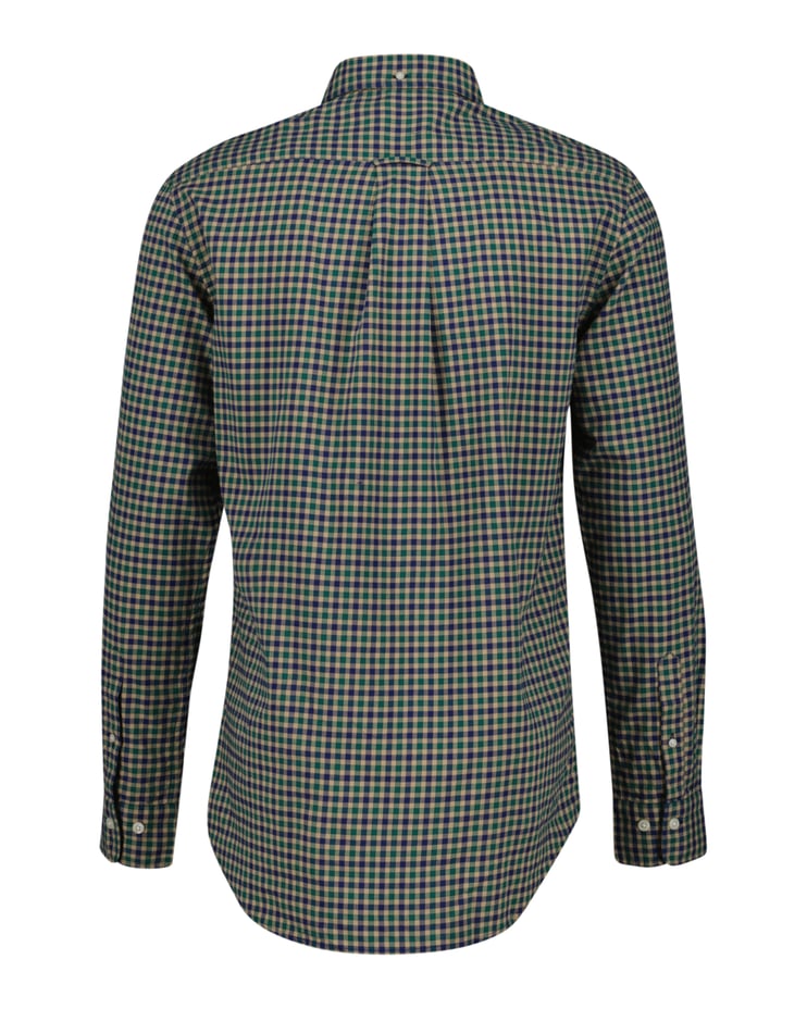 Camisa em sarja leve Gingham regular fit