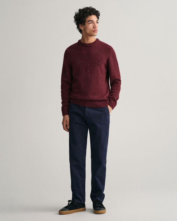 Calças chino em sarja slim fit