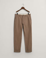 Calças chino em sarja slim fit