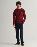 Camisola com decote redondo em algodão piqué