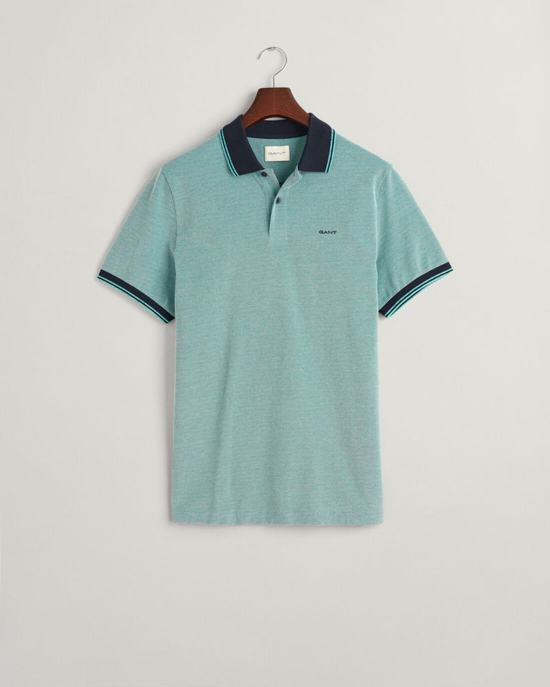 Polo em piqué Oxford em 4 cores