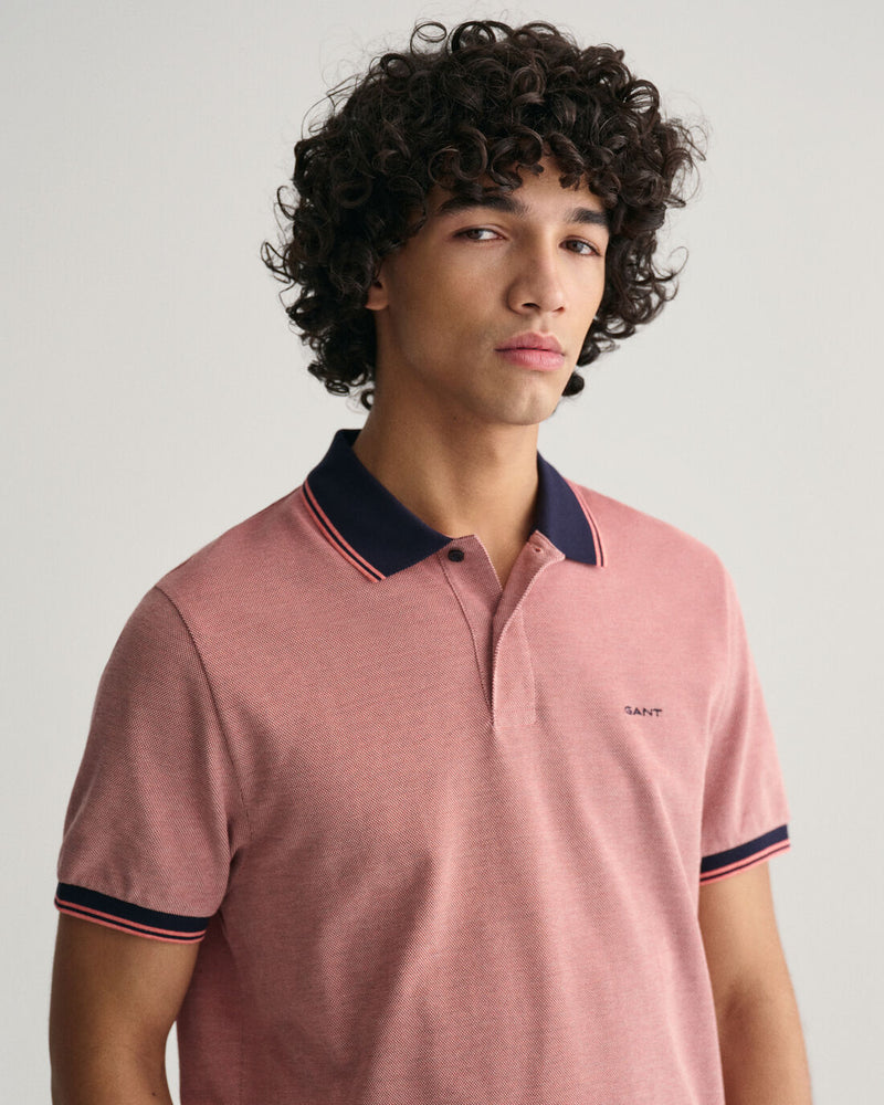 Polo em piqué Oxford em 4 cores