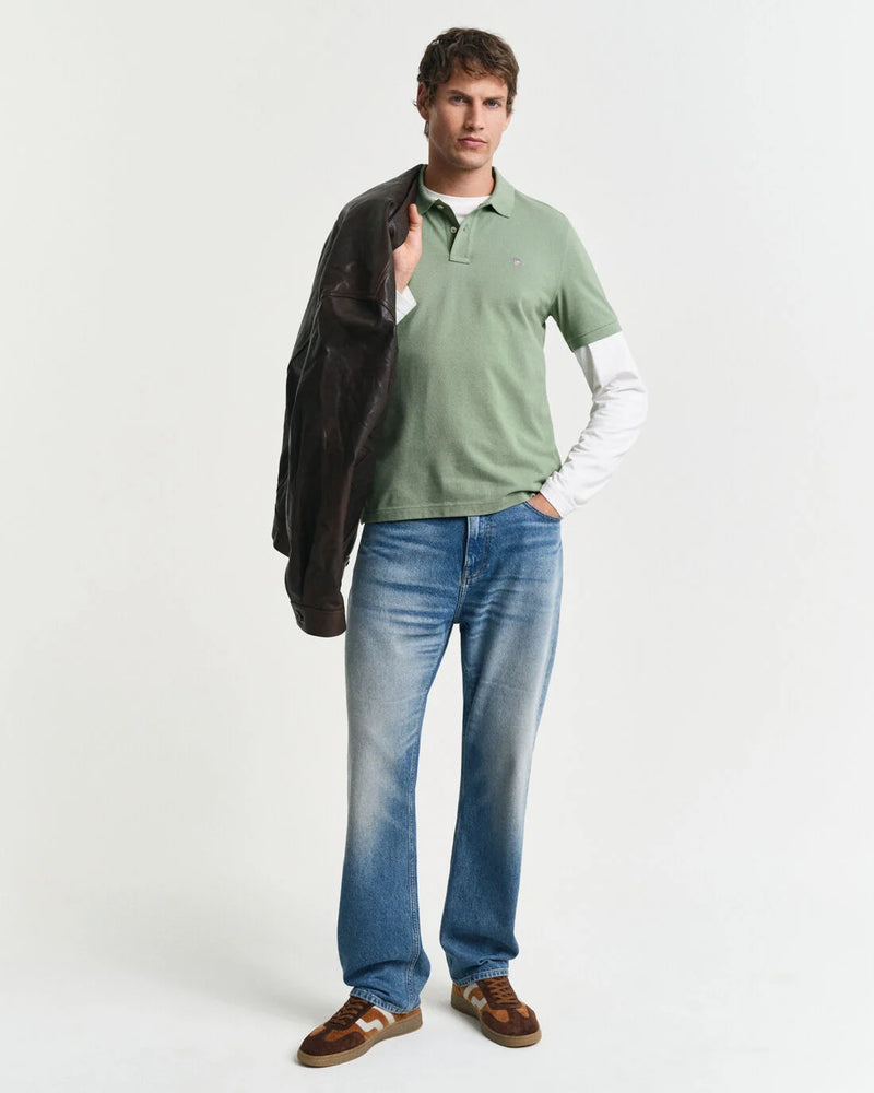 Polo em algodão piqué Shield regular fit