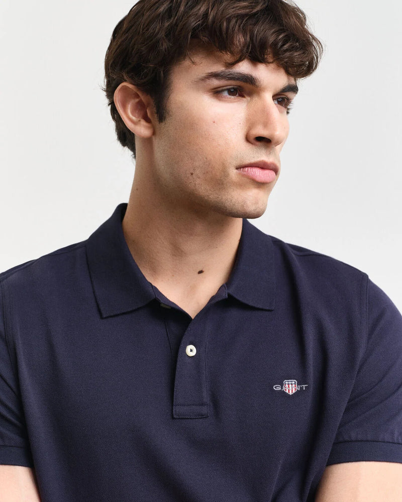 Polo em algodão piqué Shield regular fit