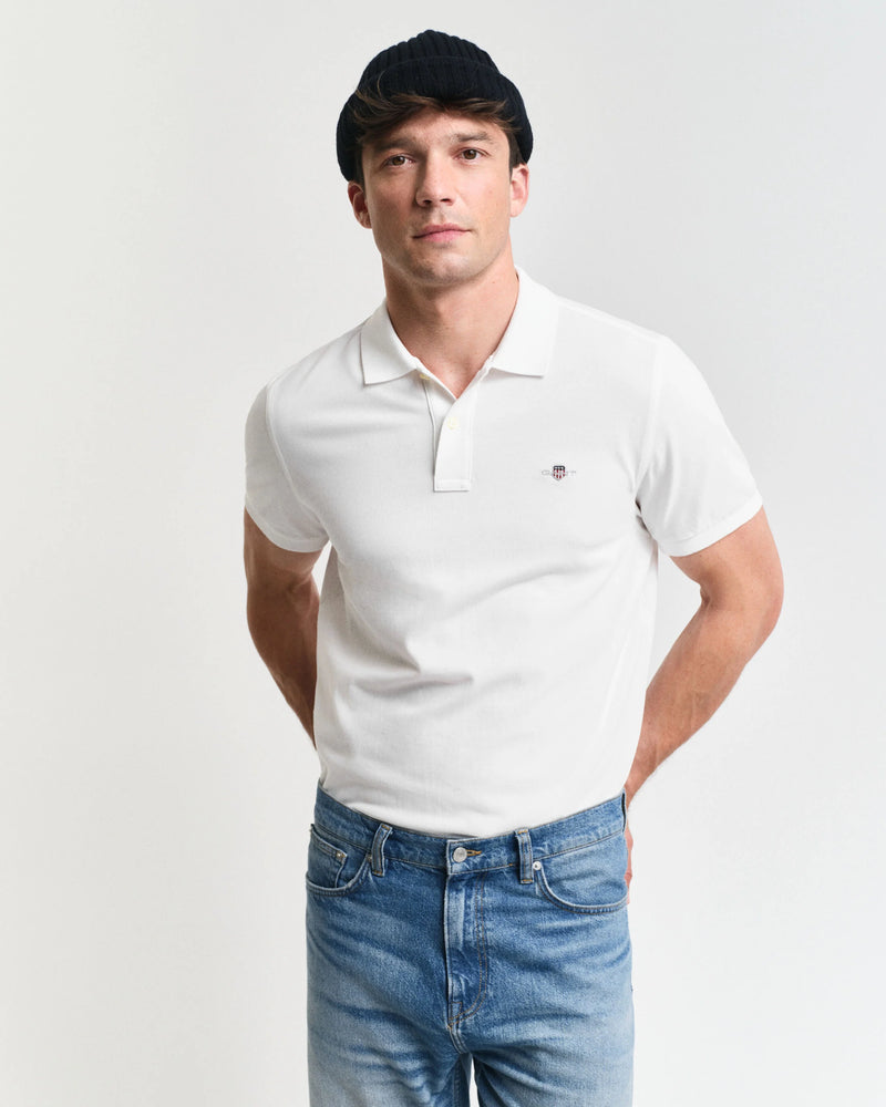 Polo em algodão piqué Shield regular fit
