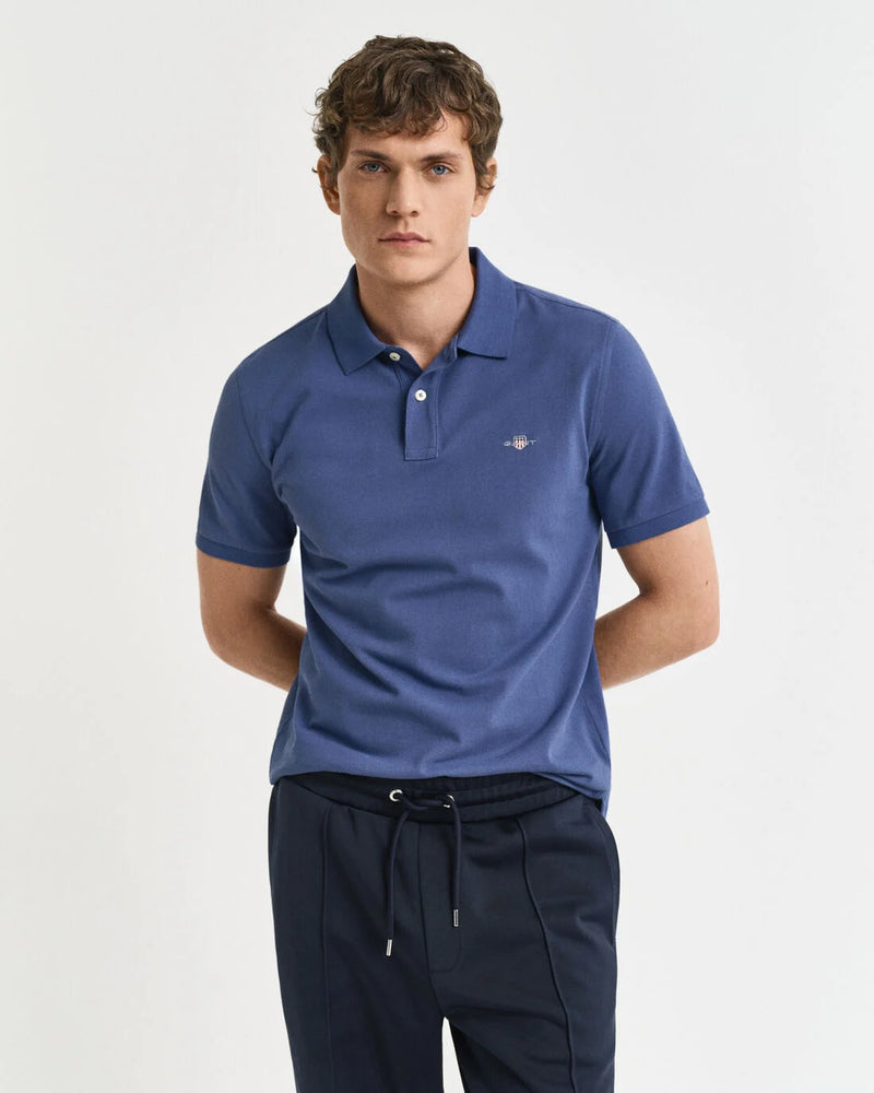 Polo em algodão piqué Shield regular fit