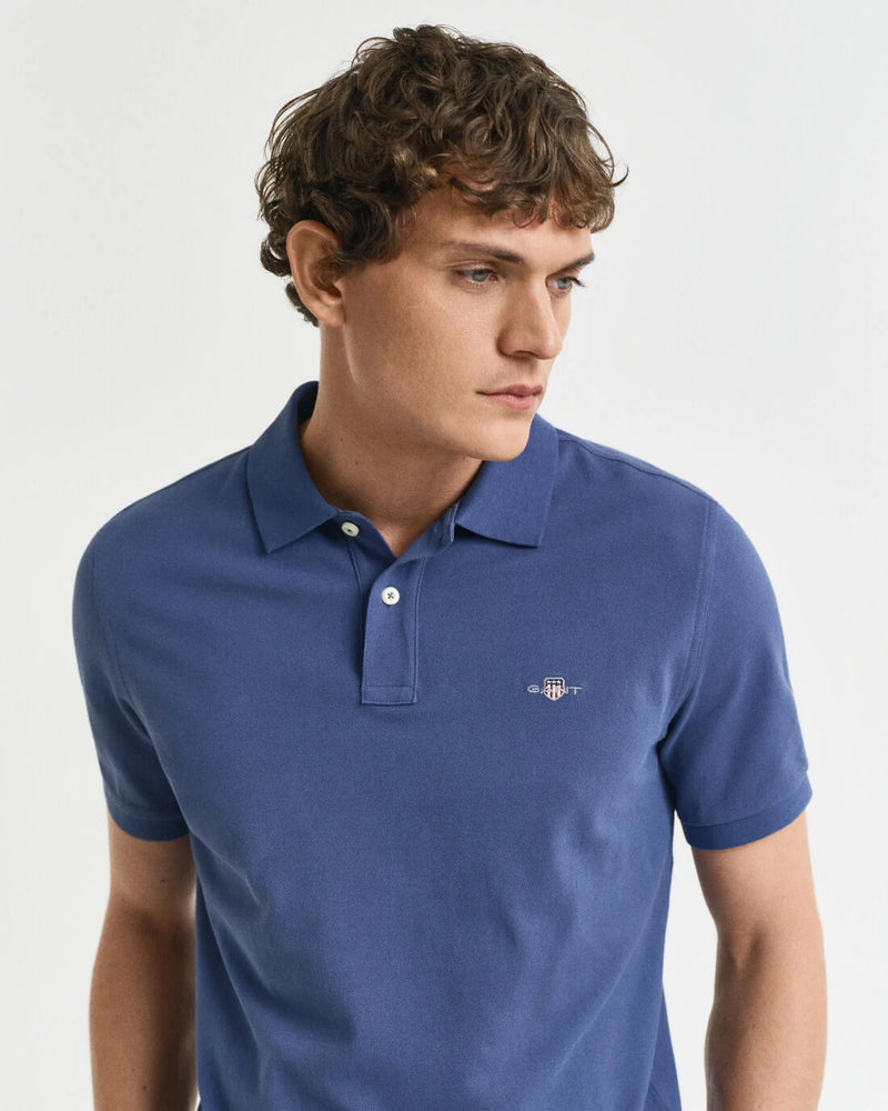 Polo em algodão piqué Shield regular fit
