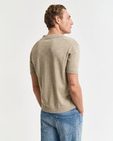 Camisola de malha estilo polo com manga curta Sunfaded