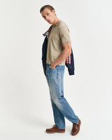 Camisola de malha estilo polo com manga curta Sunfaded