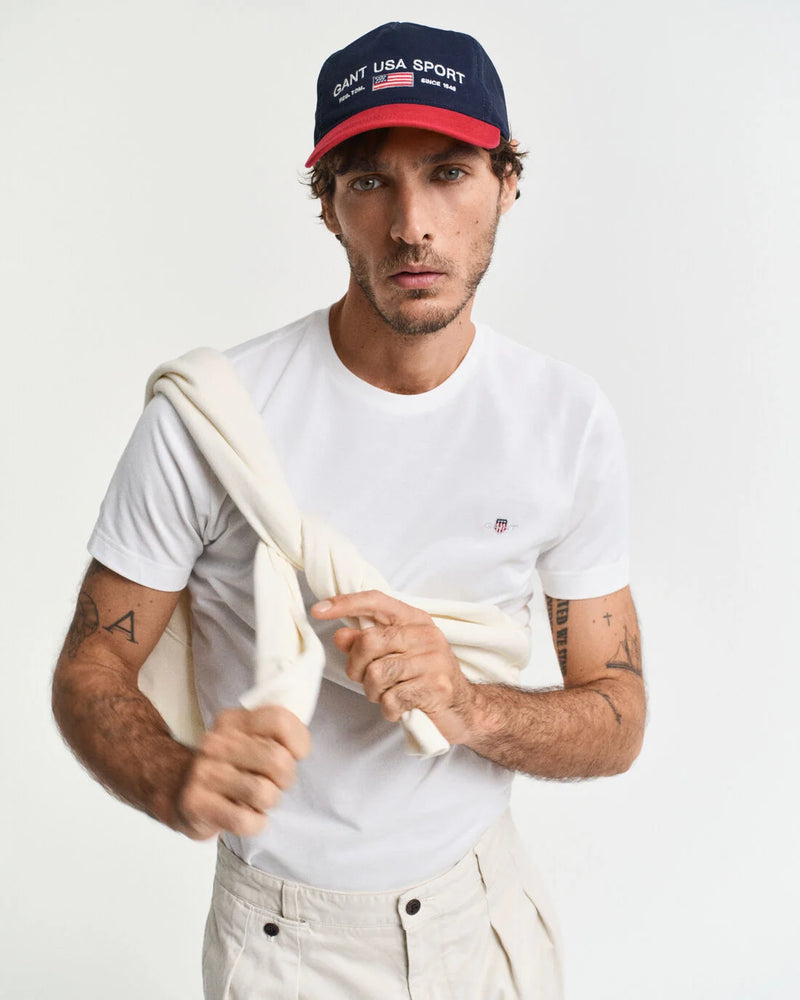 T-shirt em algodão piqué