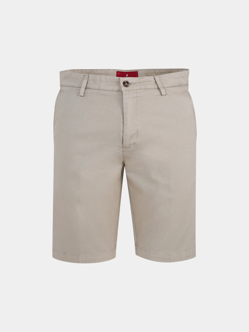 Bermudas para homem regular fit em sarja com bolsos