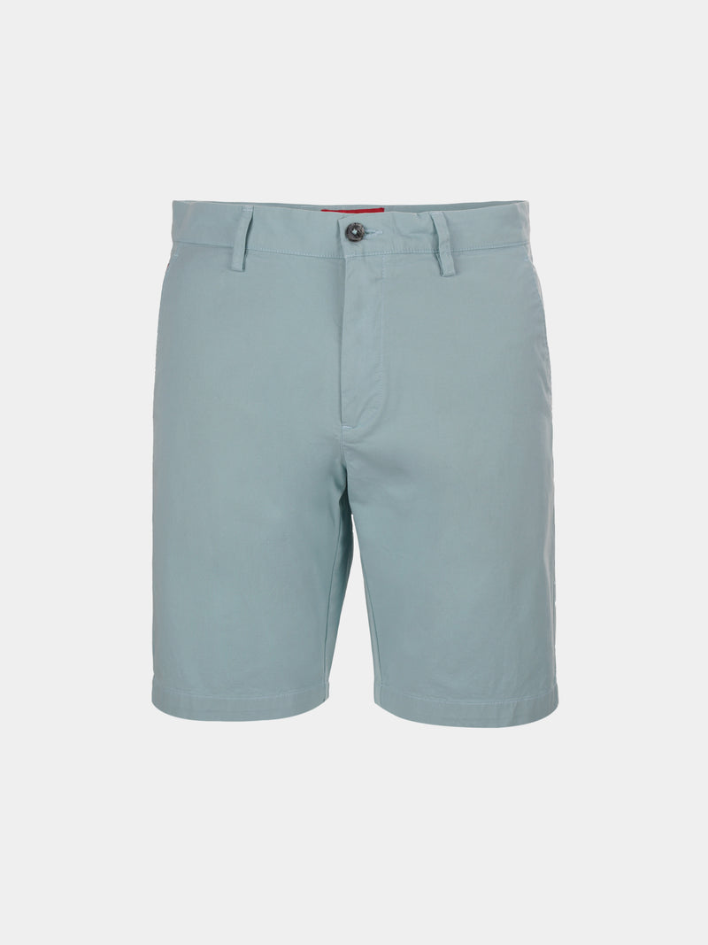 Bermudas para homem regular fit em sarja com bolsos