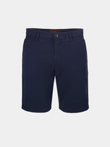 Bermudas para homem regular fit em sarja com bolsos