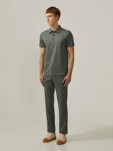 Polo em algodão mercerizado