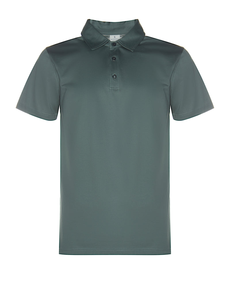 Polo em algodão mercerizado